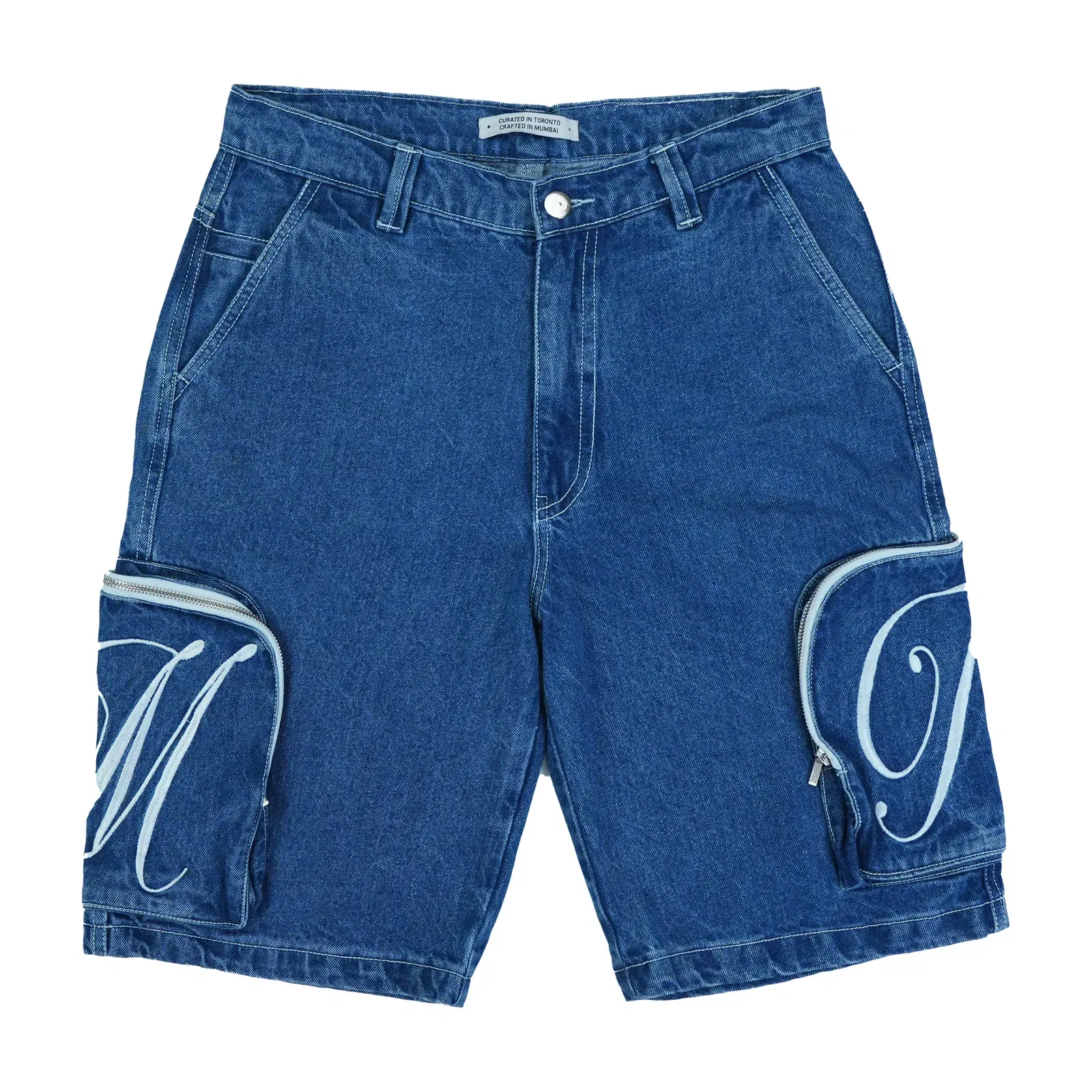 VINTAGE BLUE JORTS BY MISSNG TILE