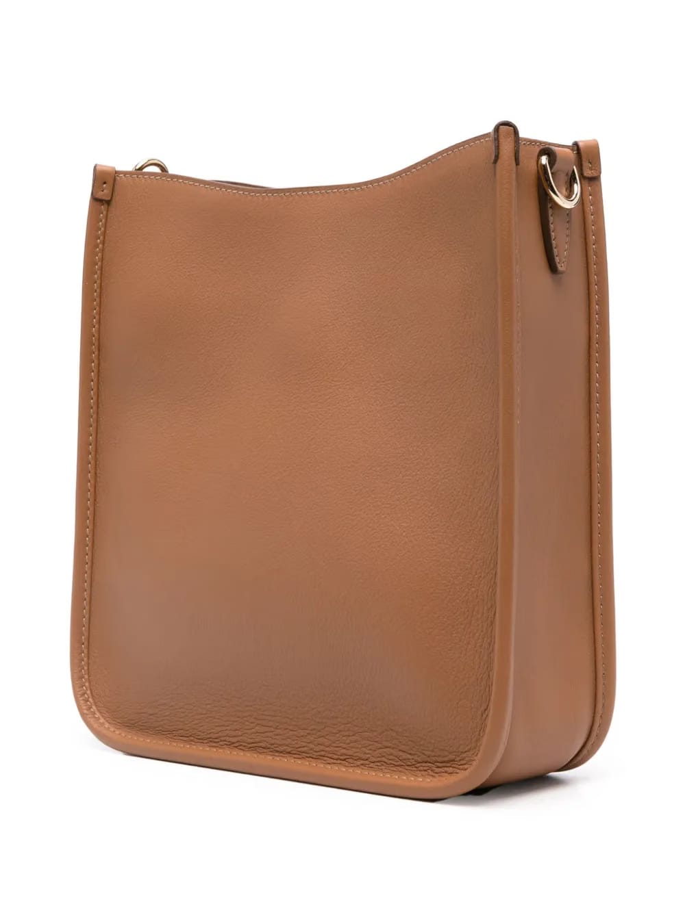 triangle-logo leather crossbody bag
