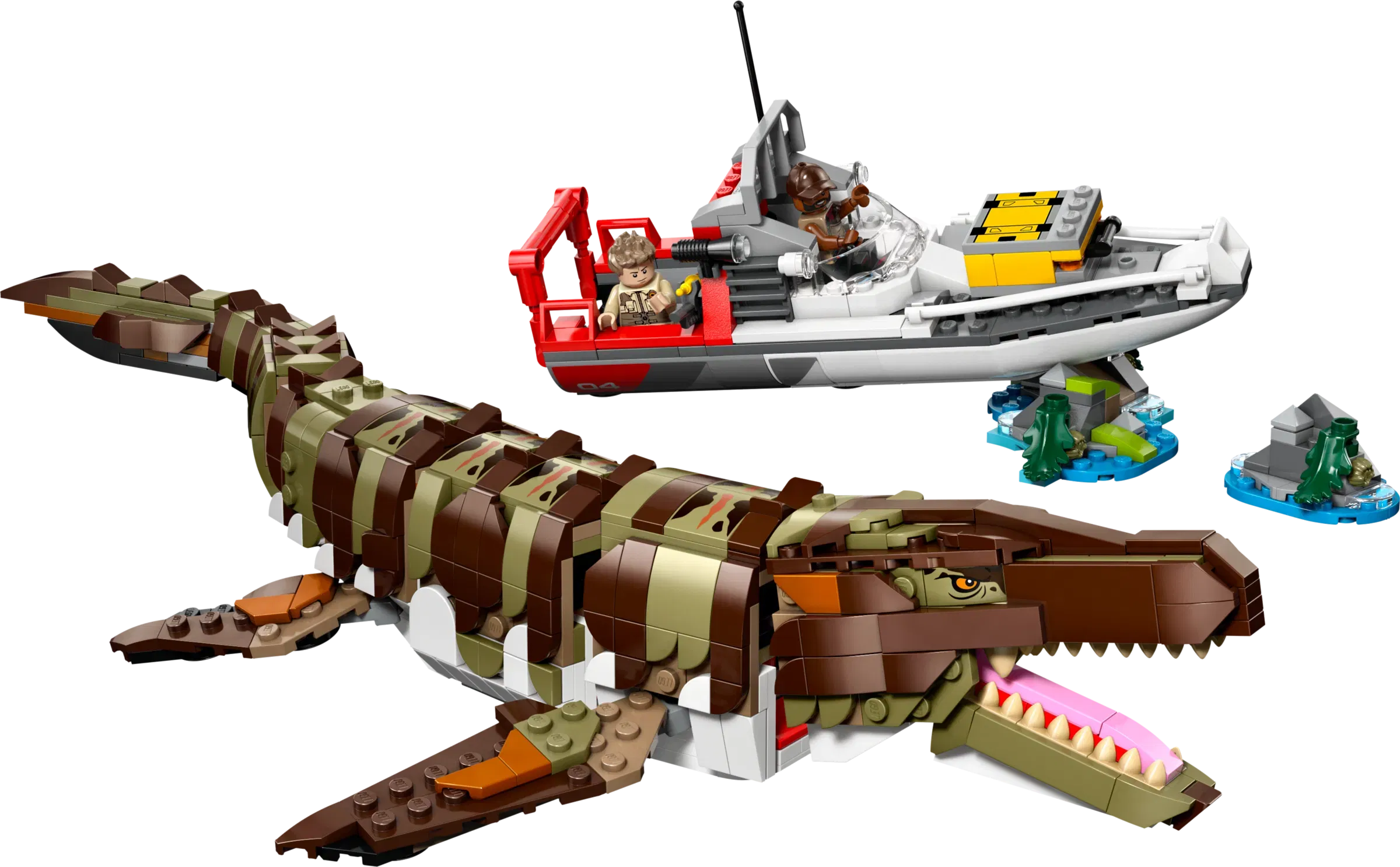 Lego BrickBuilt Mosasaurus Boat Mission