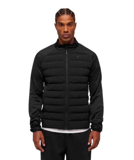Gymshark Hybrid Quilted Jacket Black