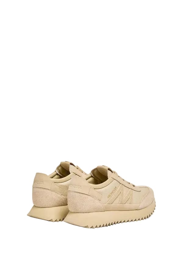 Moncler Pacey2 Suede & Nubuck Sneakers Light Beige