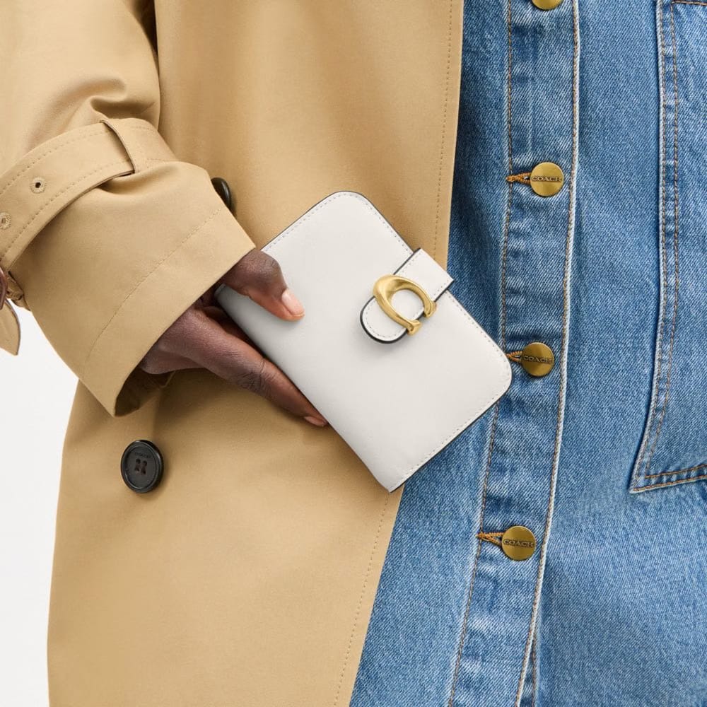 Coach Tabby Wallet Brass Chalk
