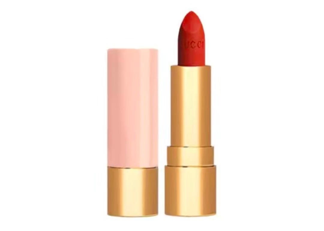 GUCCI Mini Gold Tube Lipstick Sample Size, Velvet Matte Lipstick, Moisturizing, 1g, Birthday Gift >