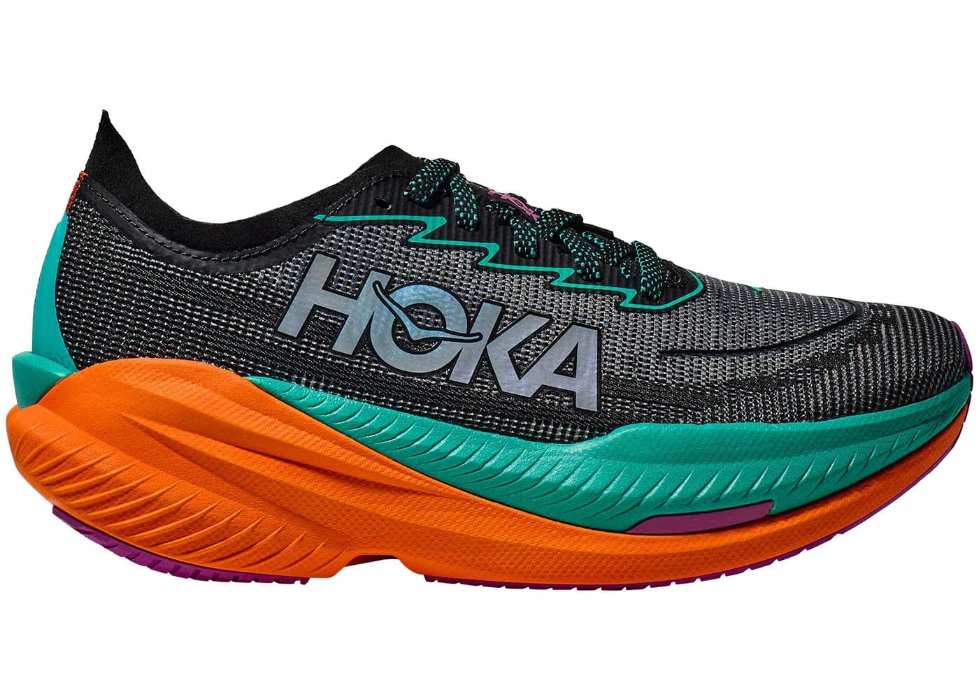 Hoka One One Mach X 2 Black Electric Aqua Womens