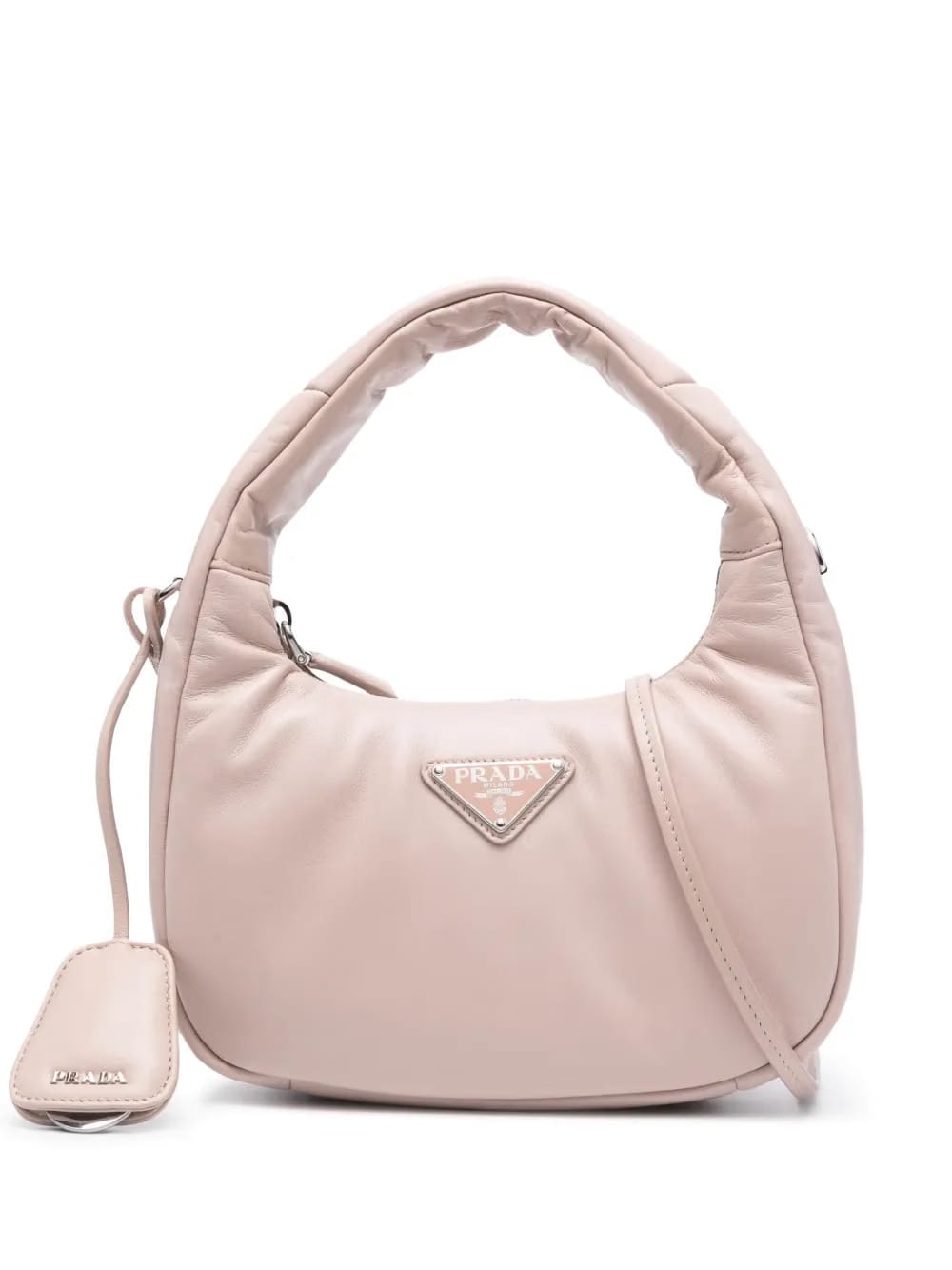 padded leather tote bag
