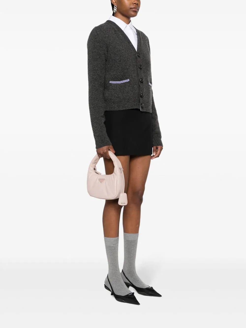 padded leather tote bag