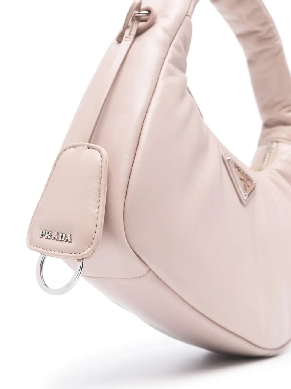 padded leather tote bag