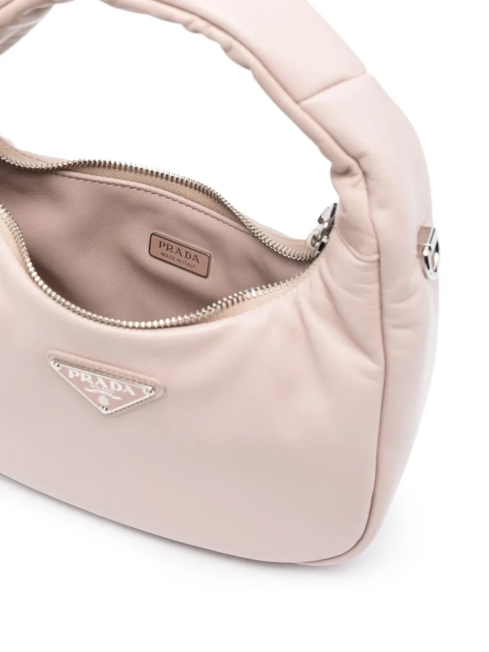 padded leather tote bag