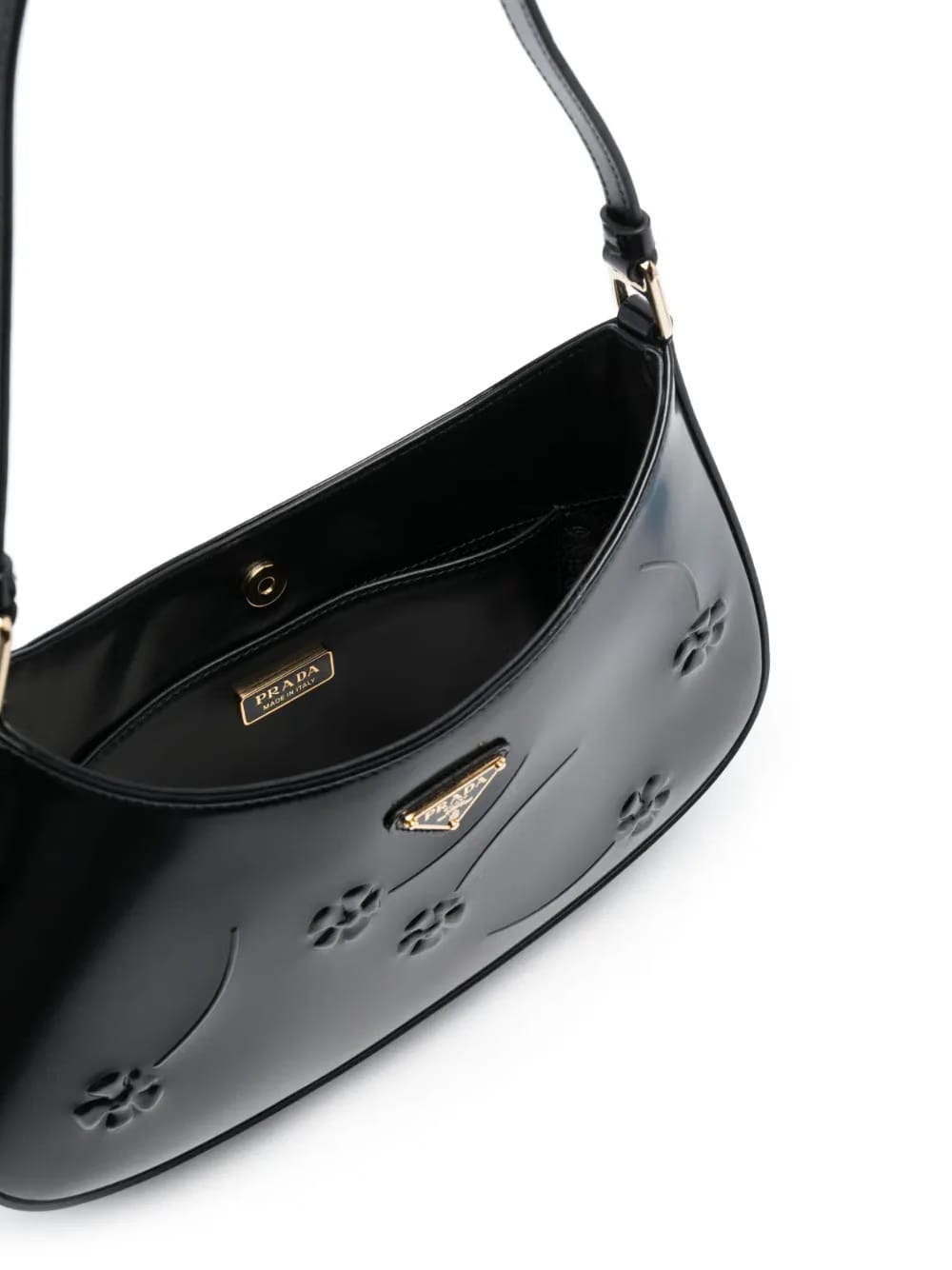 Cleo embossed-detail shoulder bag