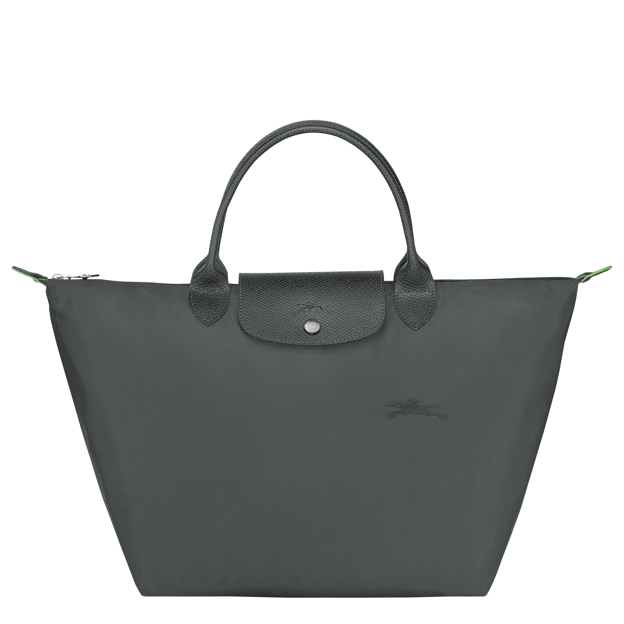 Longchamp Le Pliage Green M Handbag Graphite