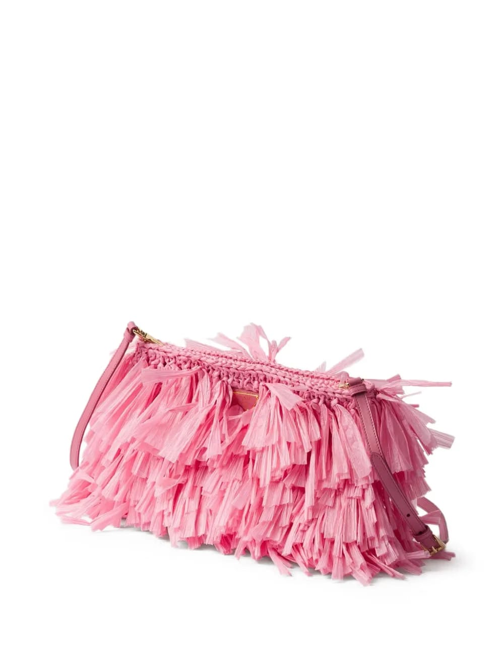 medium fringed clutch bag