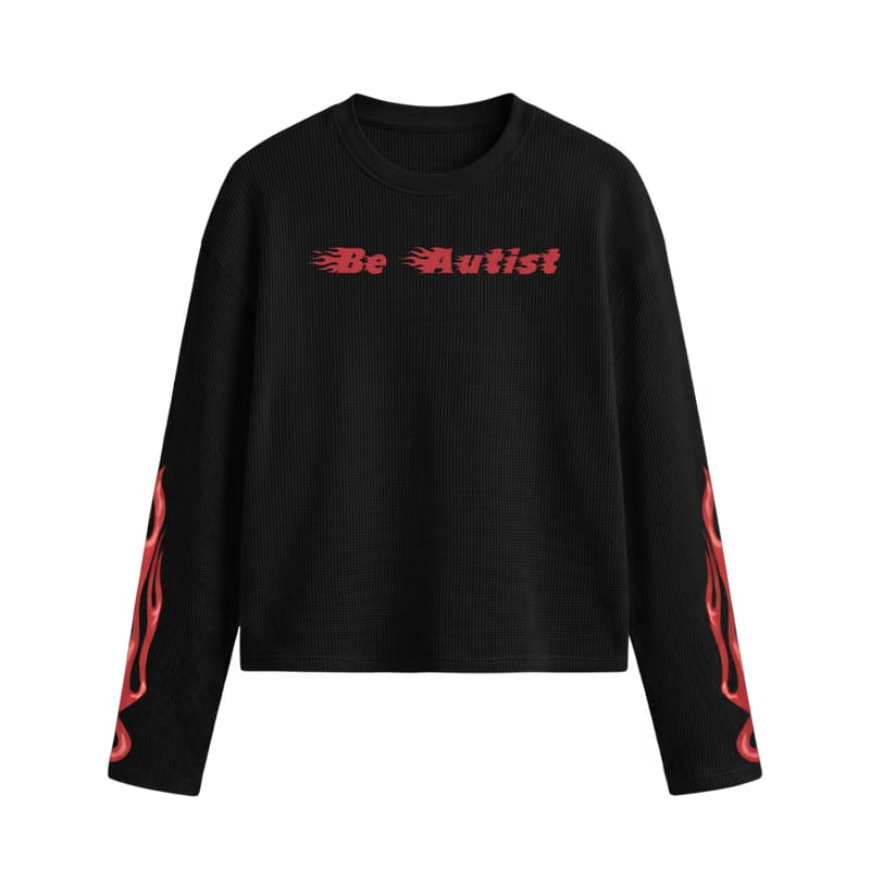 Fuel The Fire Be Autyst Black Waffle T-shirt
