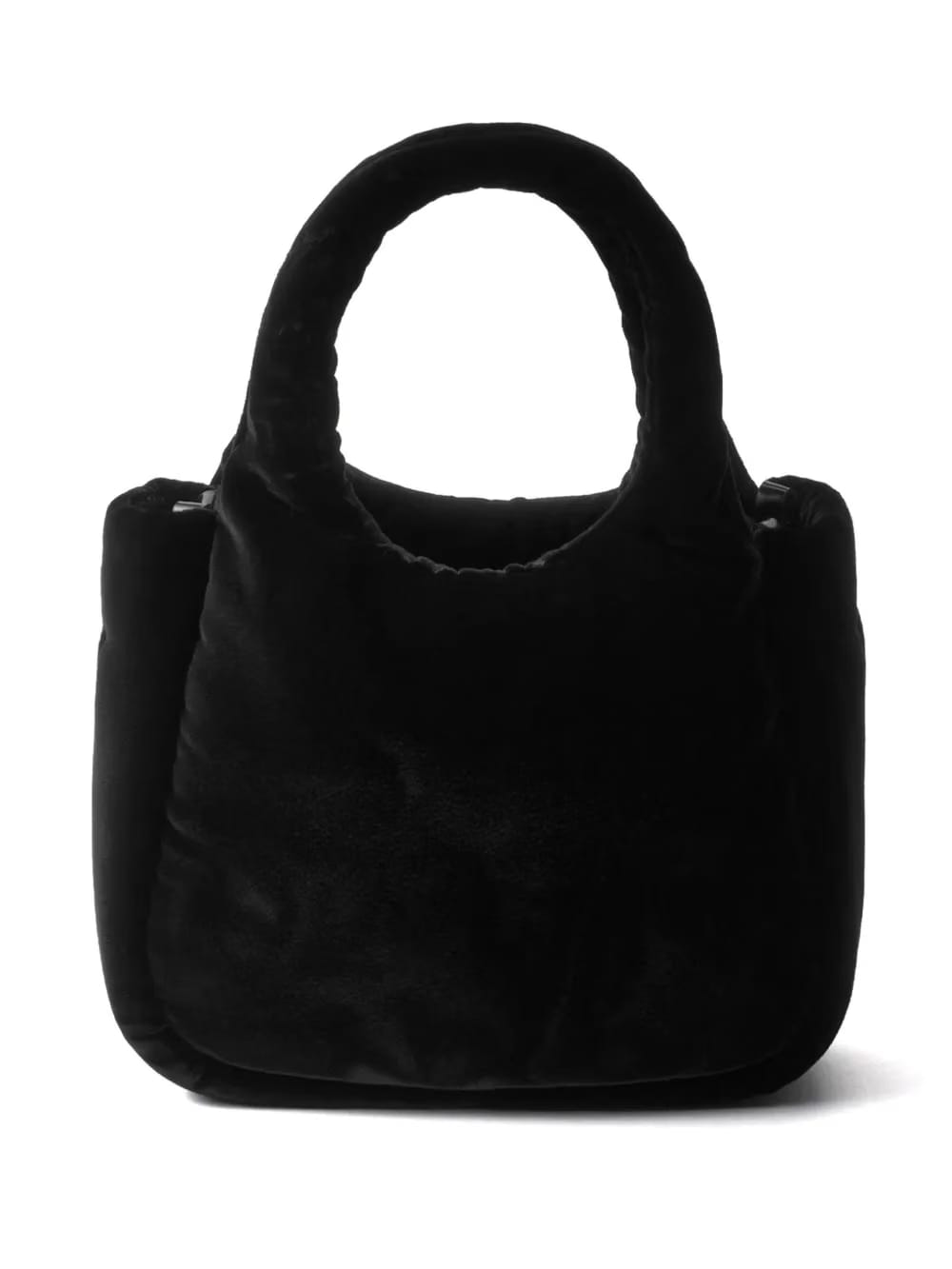 padded velvet mini bag