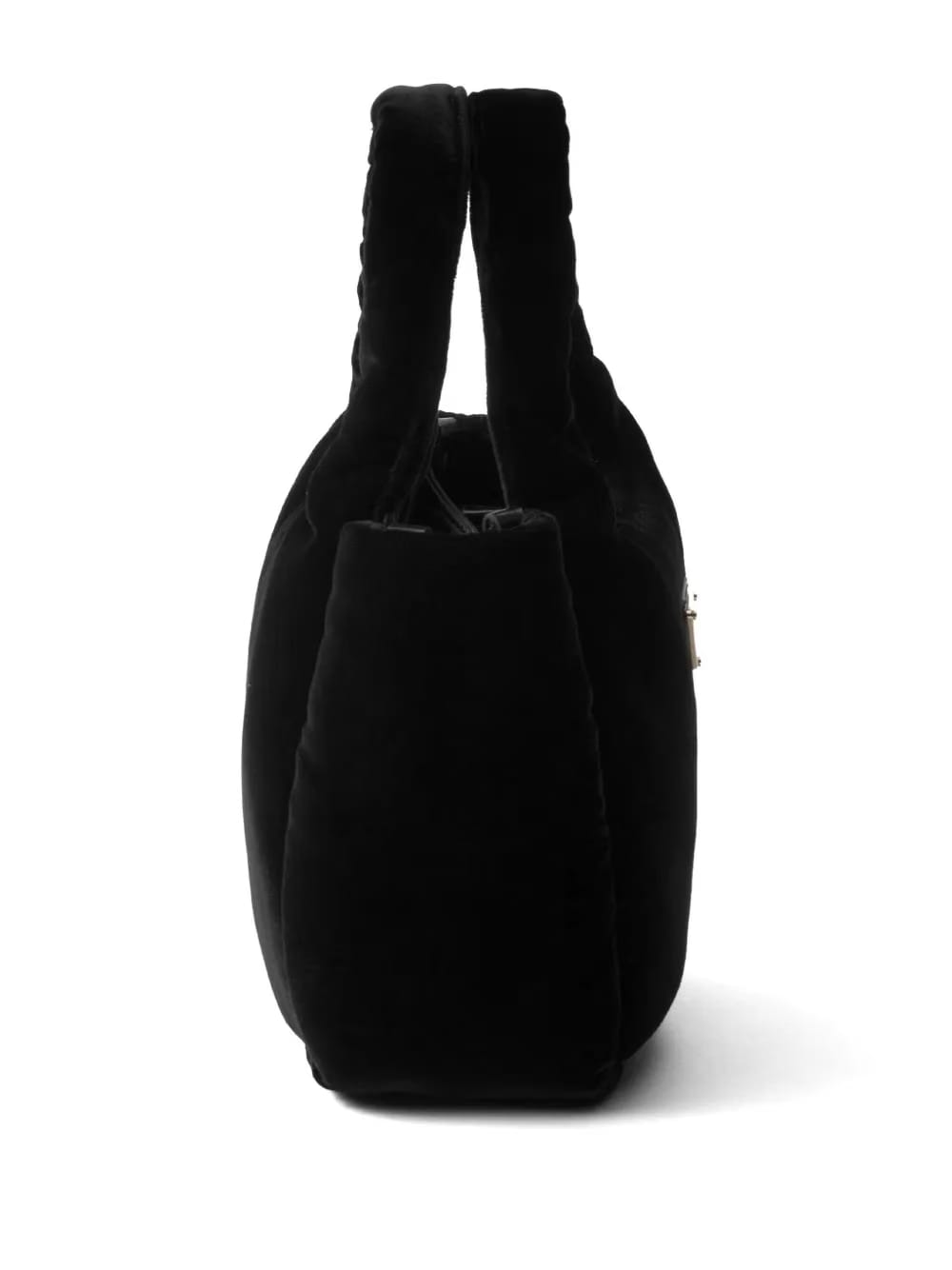 padded velvet mini bag