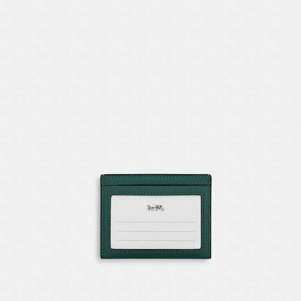 Coach Slim Id Card Case Emerald Emerald