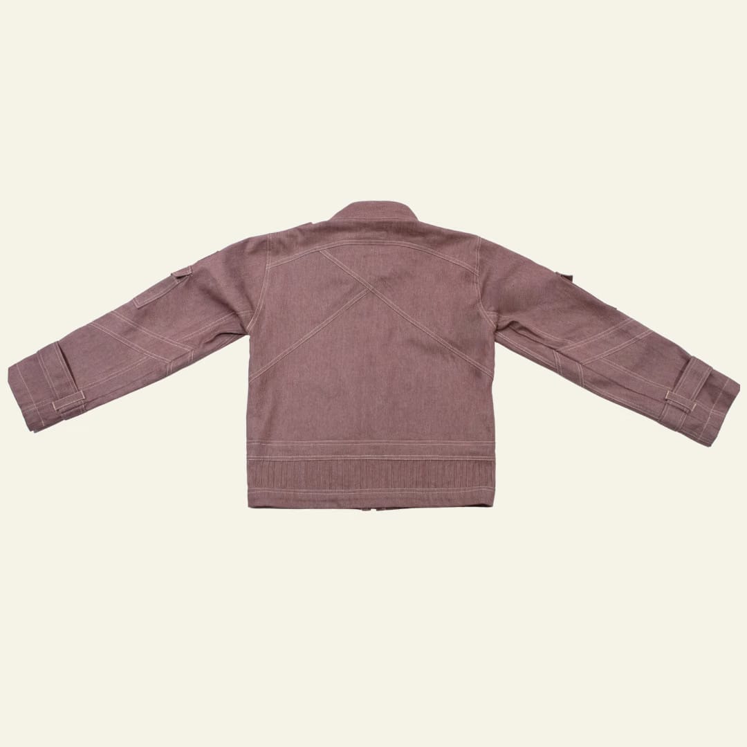 Pink Denim Space age Jacket