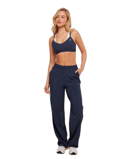 Women's Gymshark Woven Track Straight Leg Pant Heavy Blue