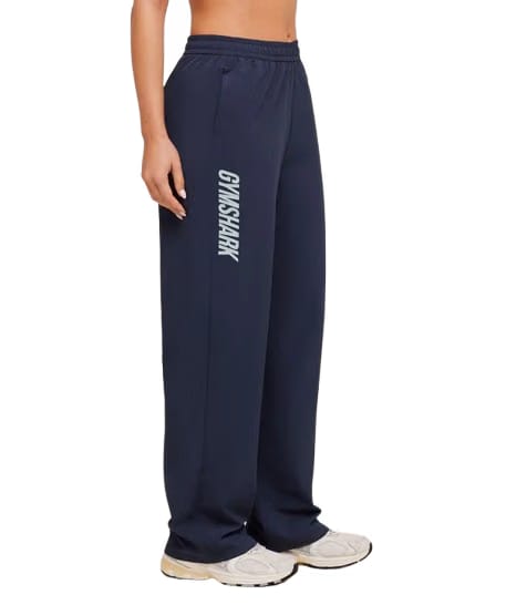 Women's Gymshark Woven Track Straight Leg Pant Heavy Blue