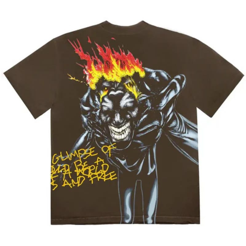 Travis Scott UTOPIA T-Shirt Brown