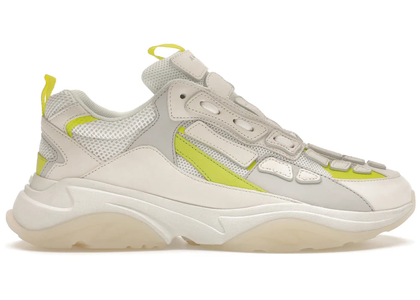 Amiri Bone Runner White Neon Yellow