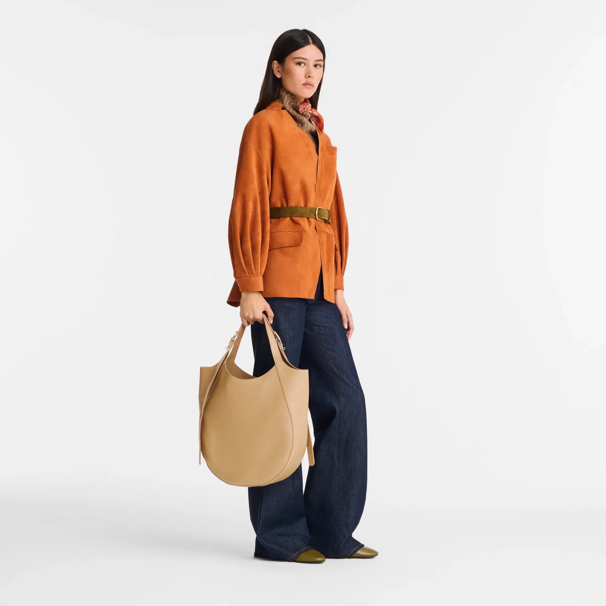 Longchamp Le Foulonné XL Tote bag Biscuit