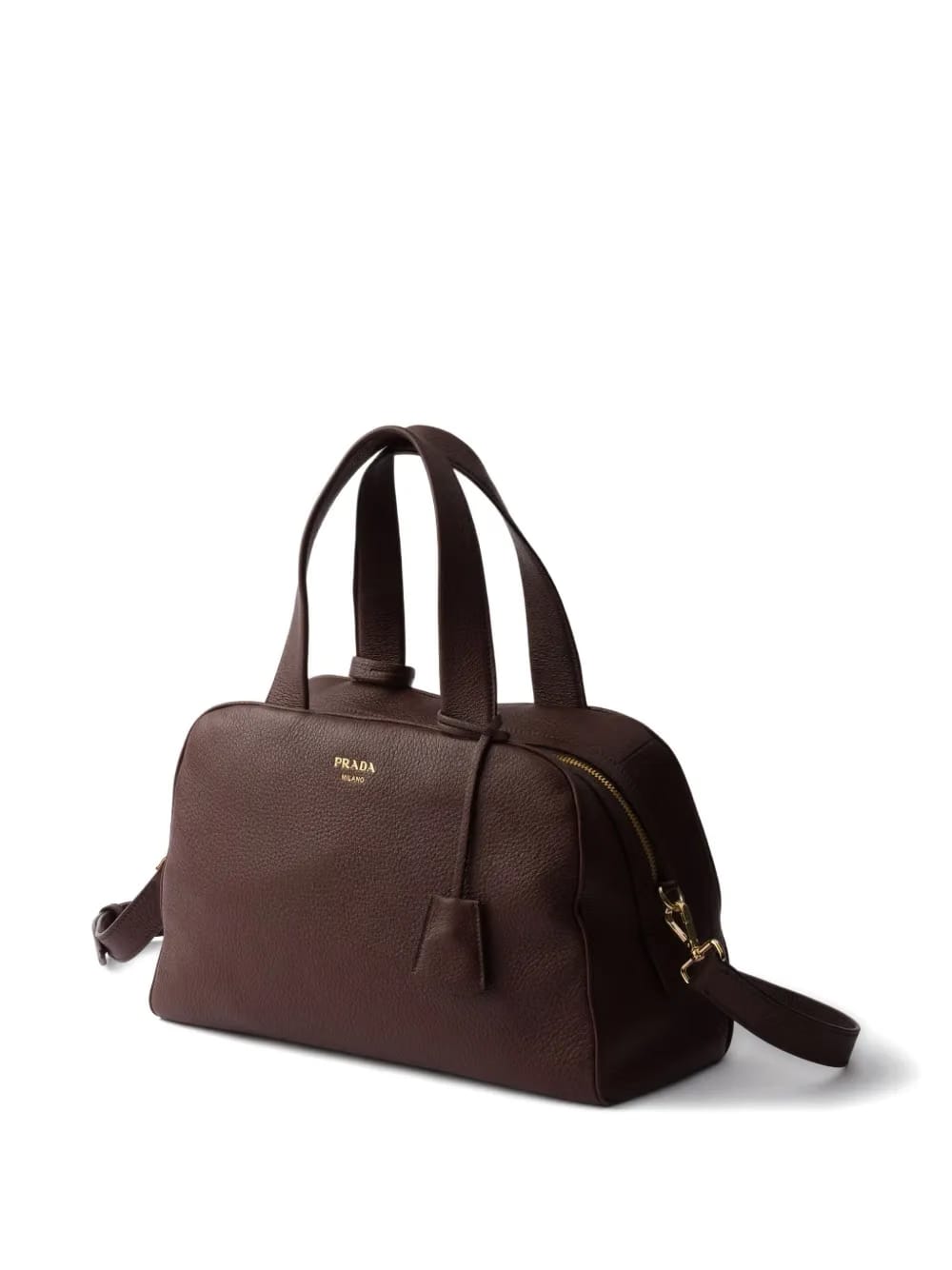 large leather top-handle tote bag