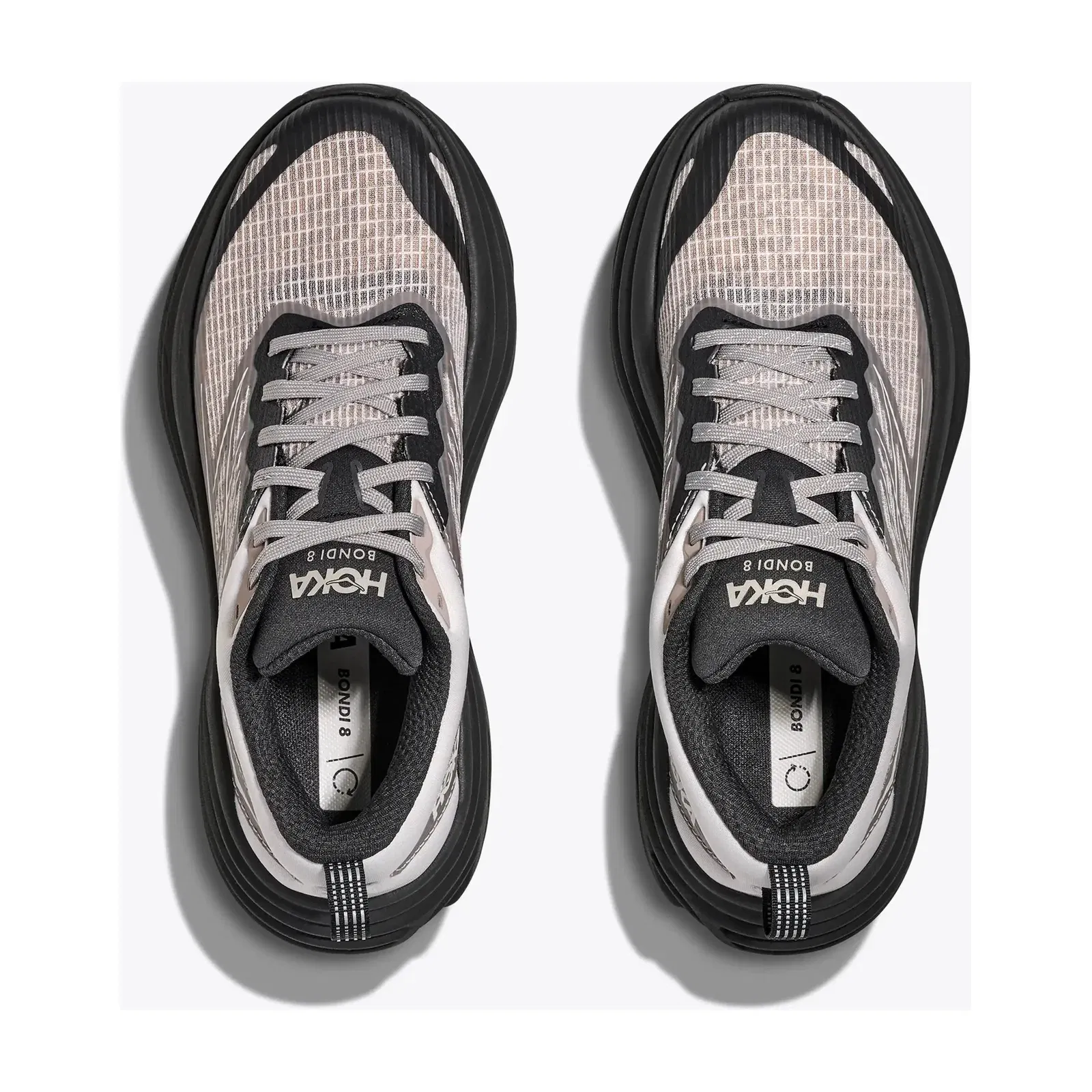 Hoka Stealth Tech Bondi 8 Caged Grout Carbon Black
