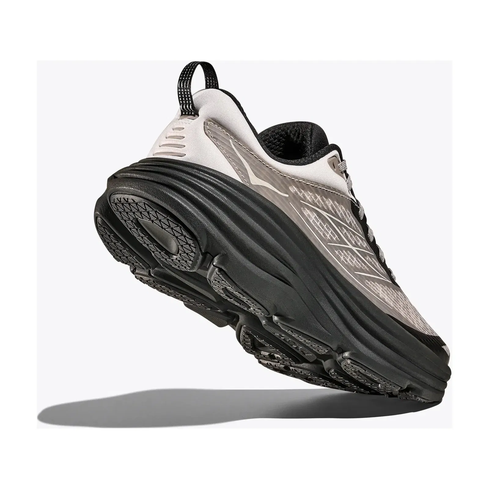 Hoka Stealth Tech Bondi 8 Caged Grout Carbon Black