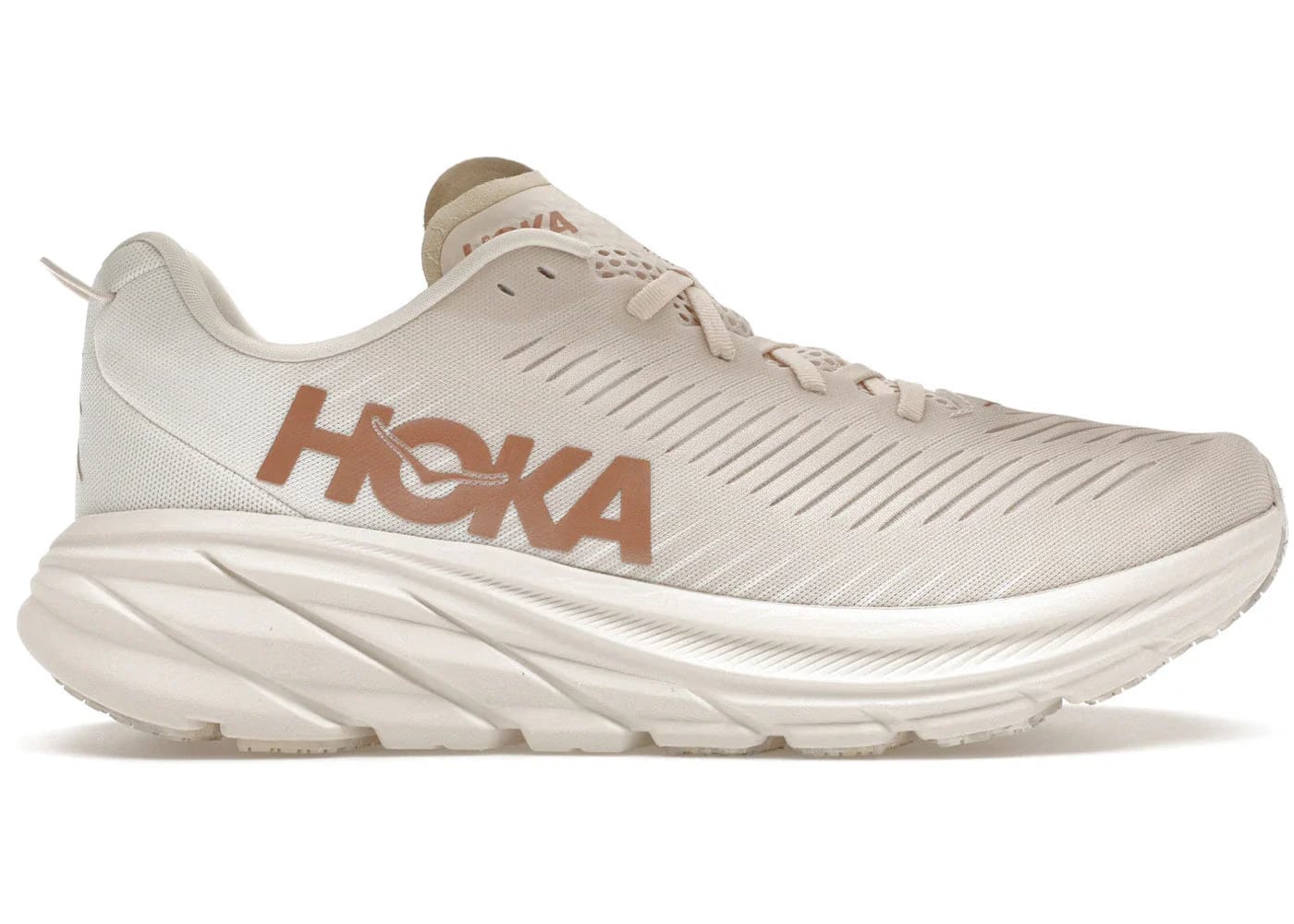 Hoka One One Rincon 3 Eggnog Rose Gold Womens
