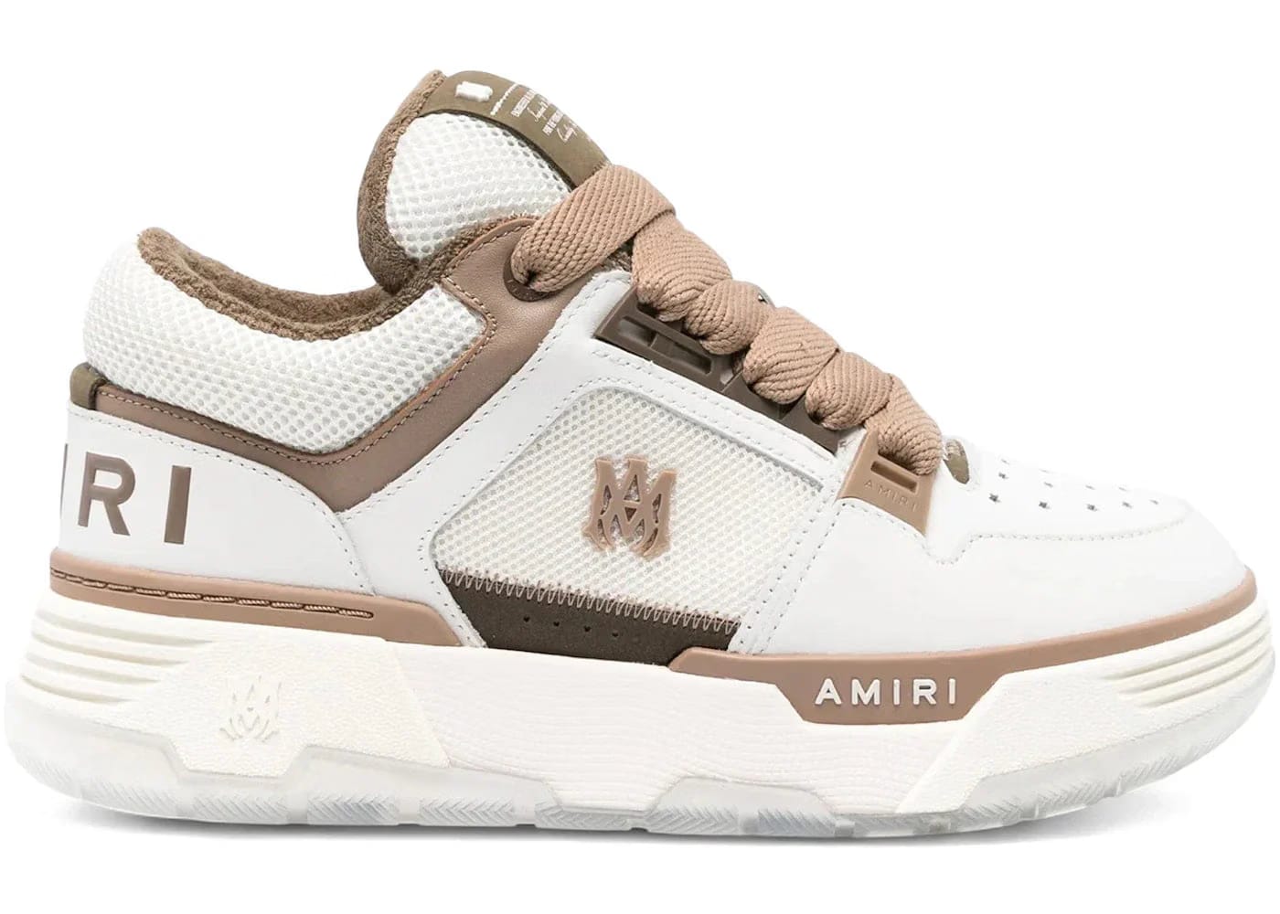 Amiri Ma-1 White Brown Womens