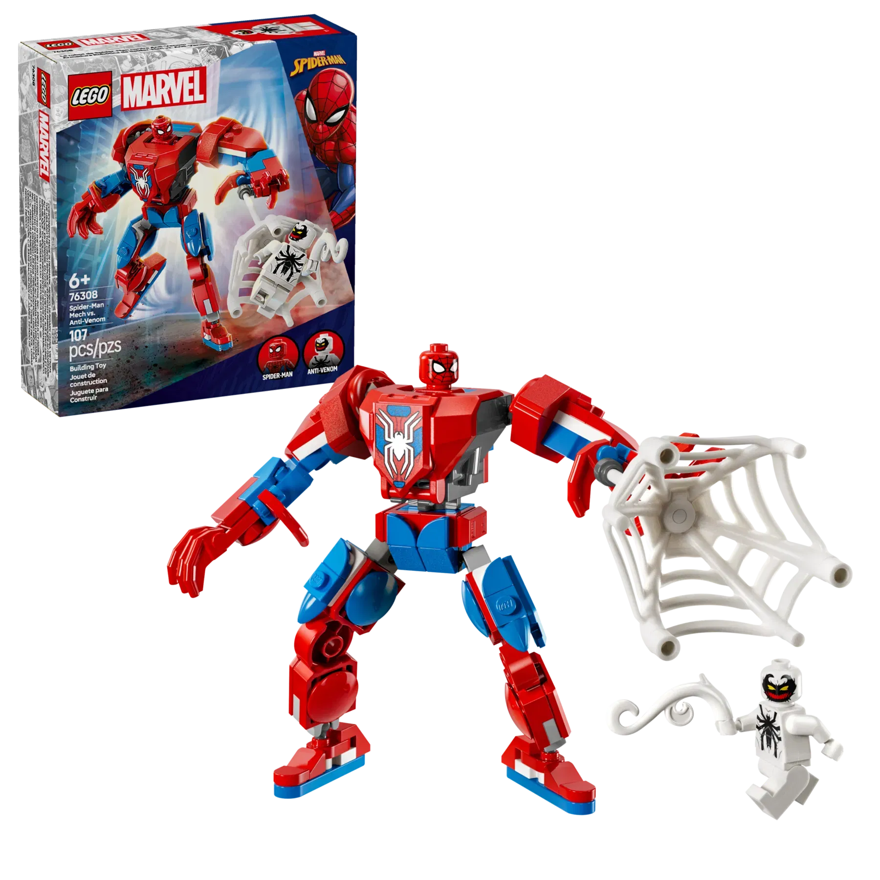 Lego SpiderMan Mech vs AntiVenom