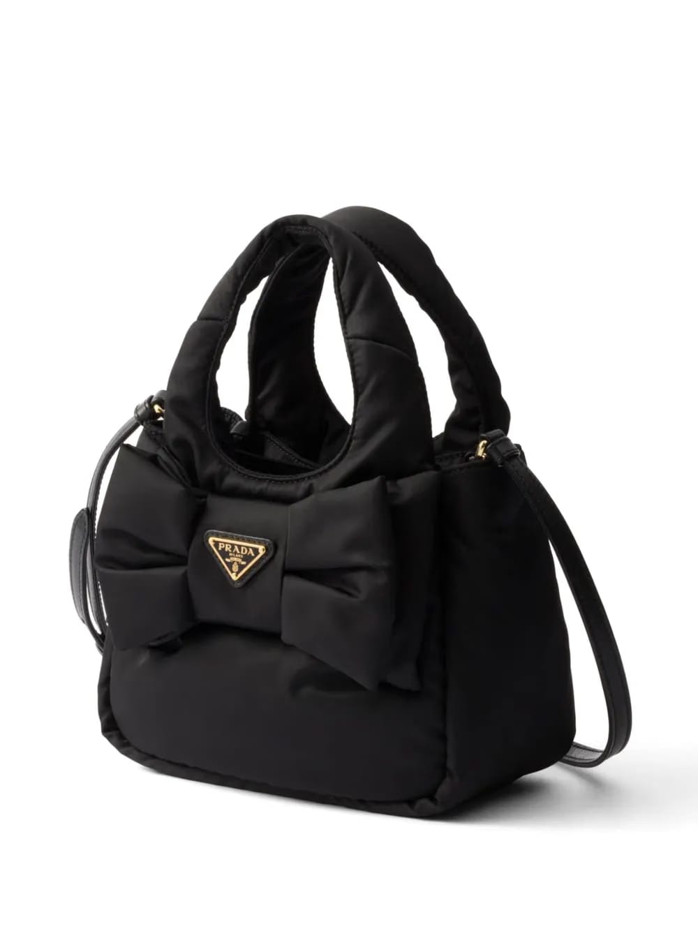 Re-Nylon bow-detail mini bag
