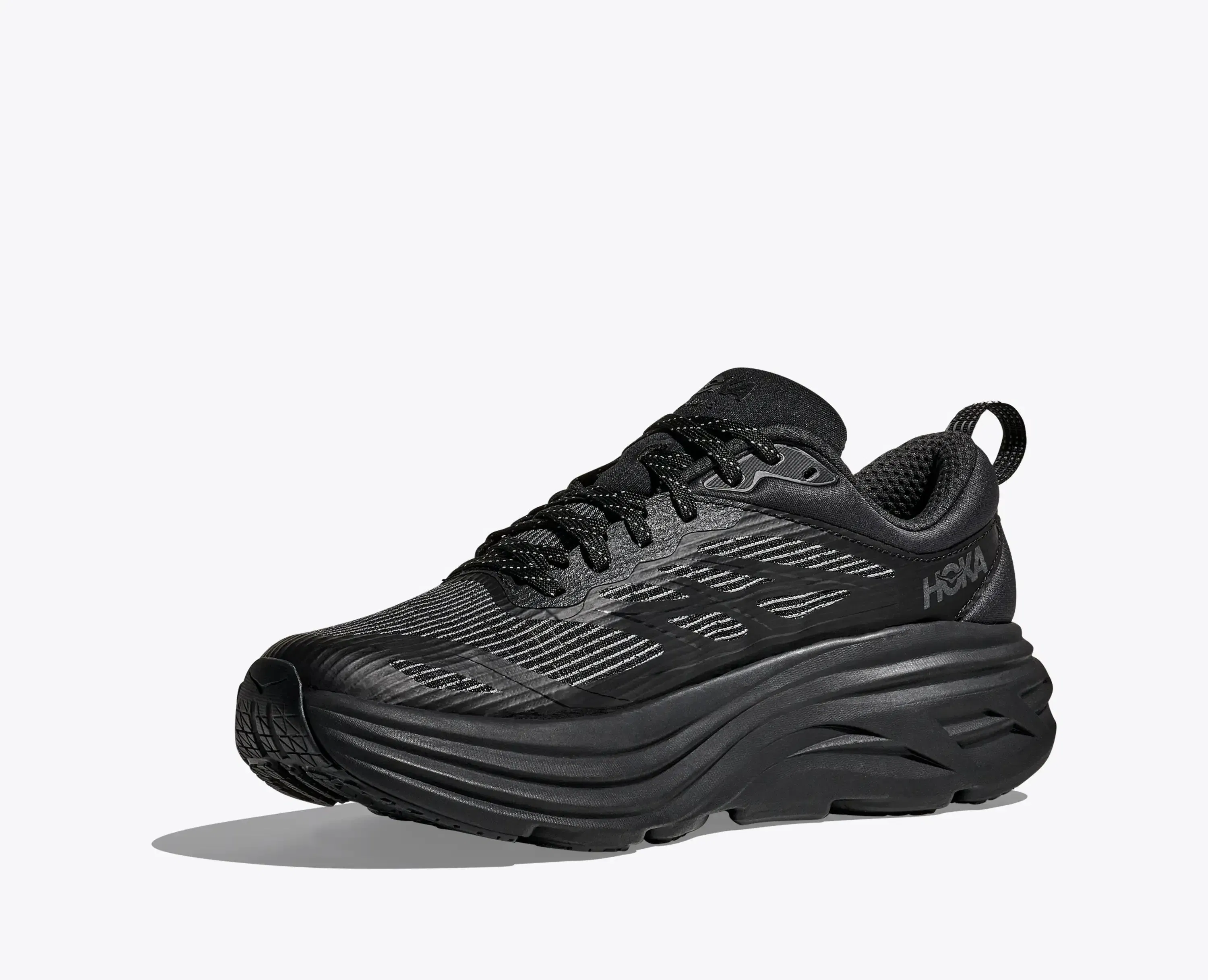 Hoka Stealth Tech Bondi 8 Caged Black Black