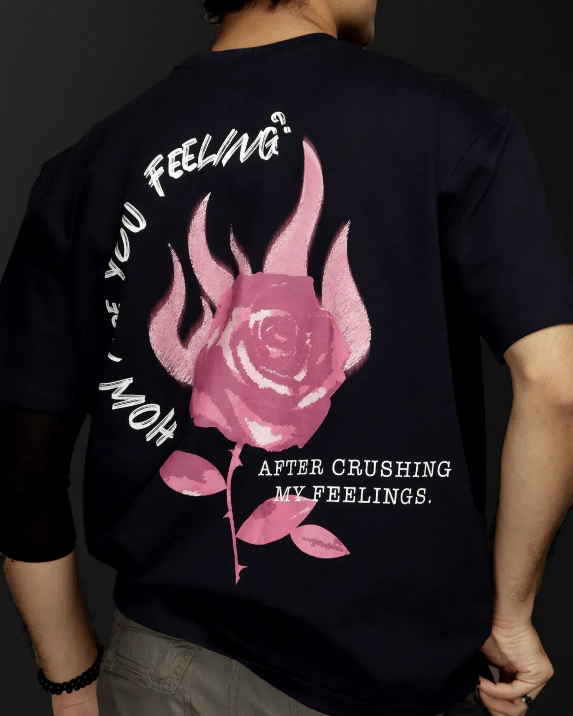 CRUSHED FEELINGS T-Shirt - NAVY