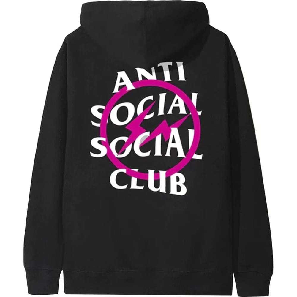 Anti Social Social Club x Fragment Bolt Hoodie 'Pink'