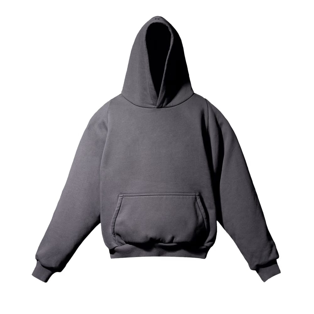 Yeezy Gap Engineered by Balenciaga Logo Shrunken Hoodie Black