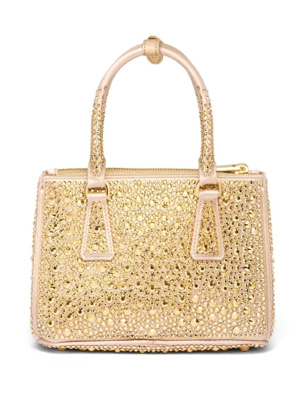 Galleria crystal-embellished satin mini bag