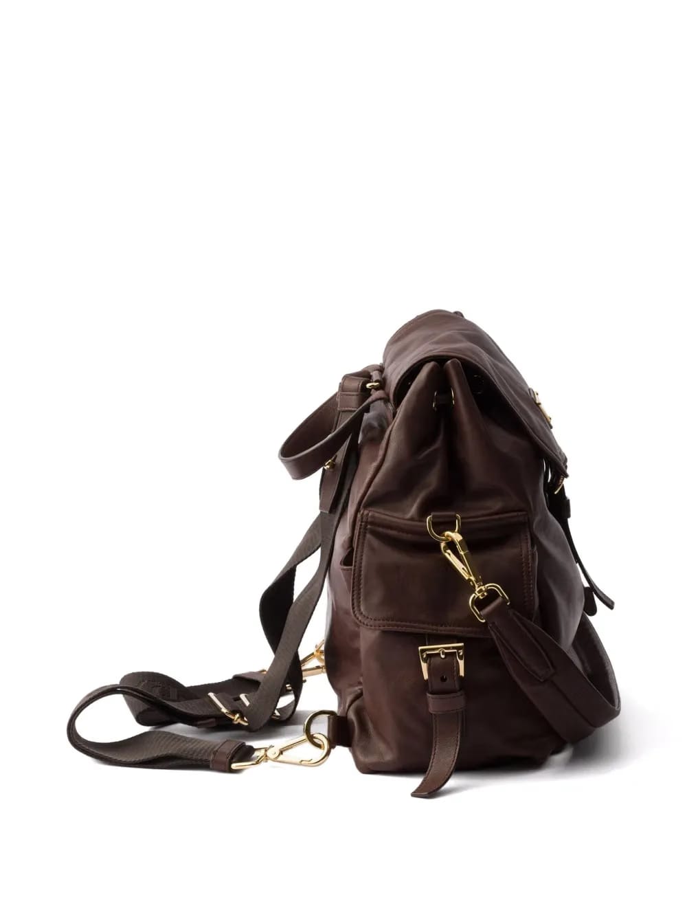medium Explore leather backpack