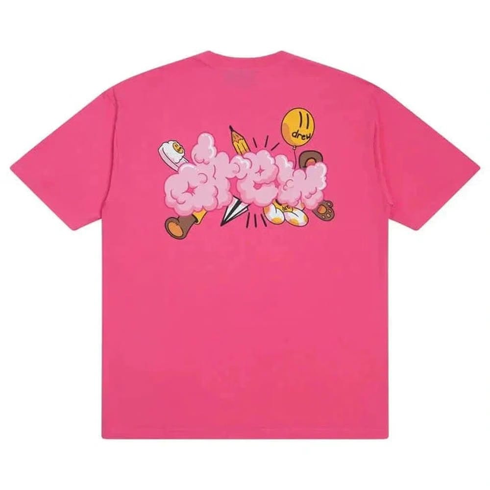 DREW HOUSE DOODLE JOY "HOT PINK"