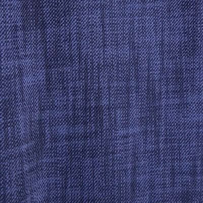 Navy Linen Look Wide Leg Trousers