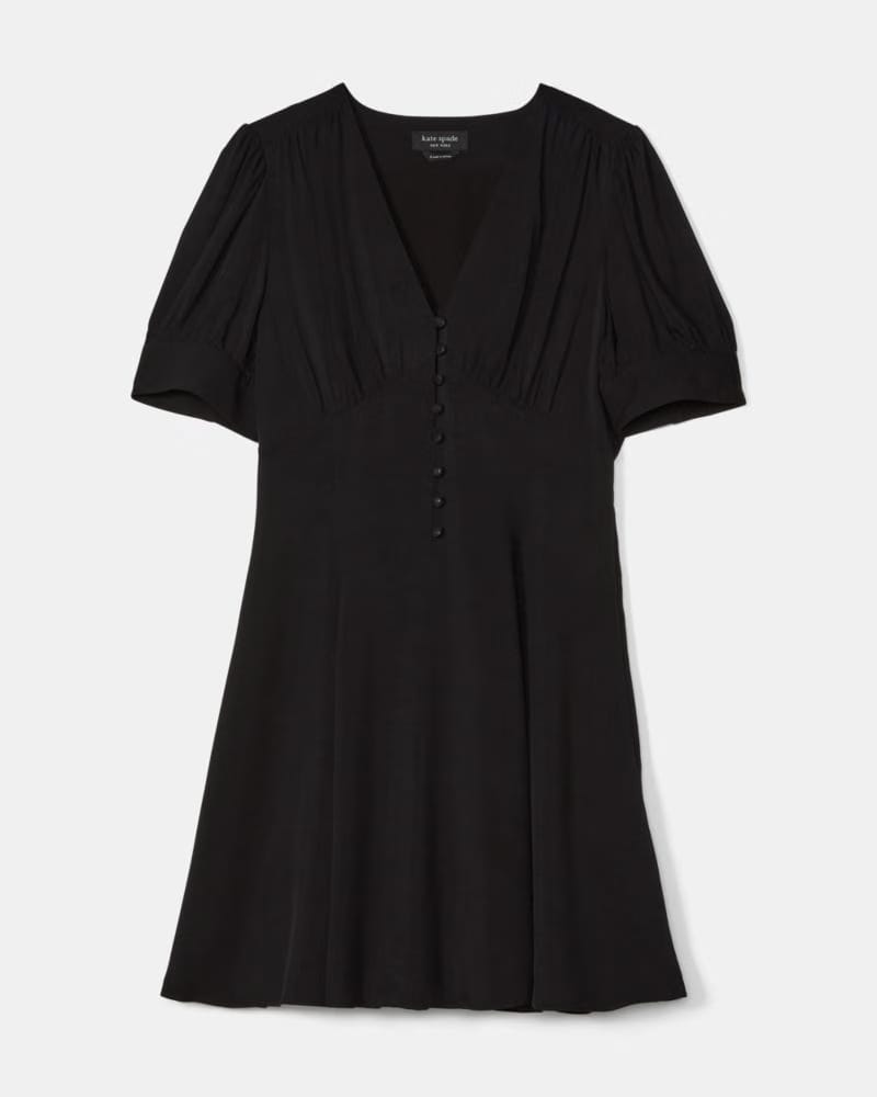 Fluid Puff Sleeve Mini Dress