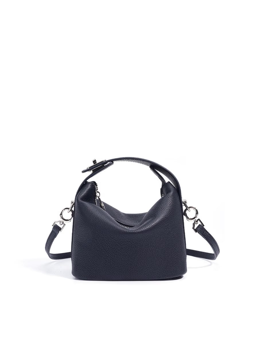 Liora Pebble - Ladies Leather Handbag | Black