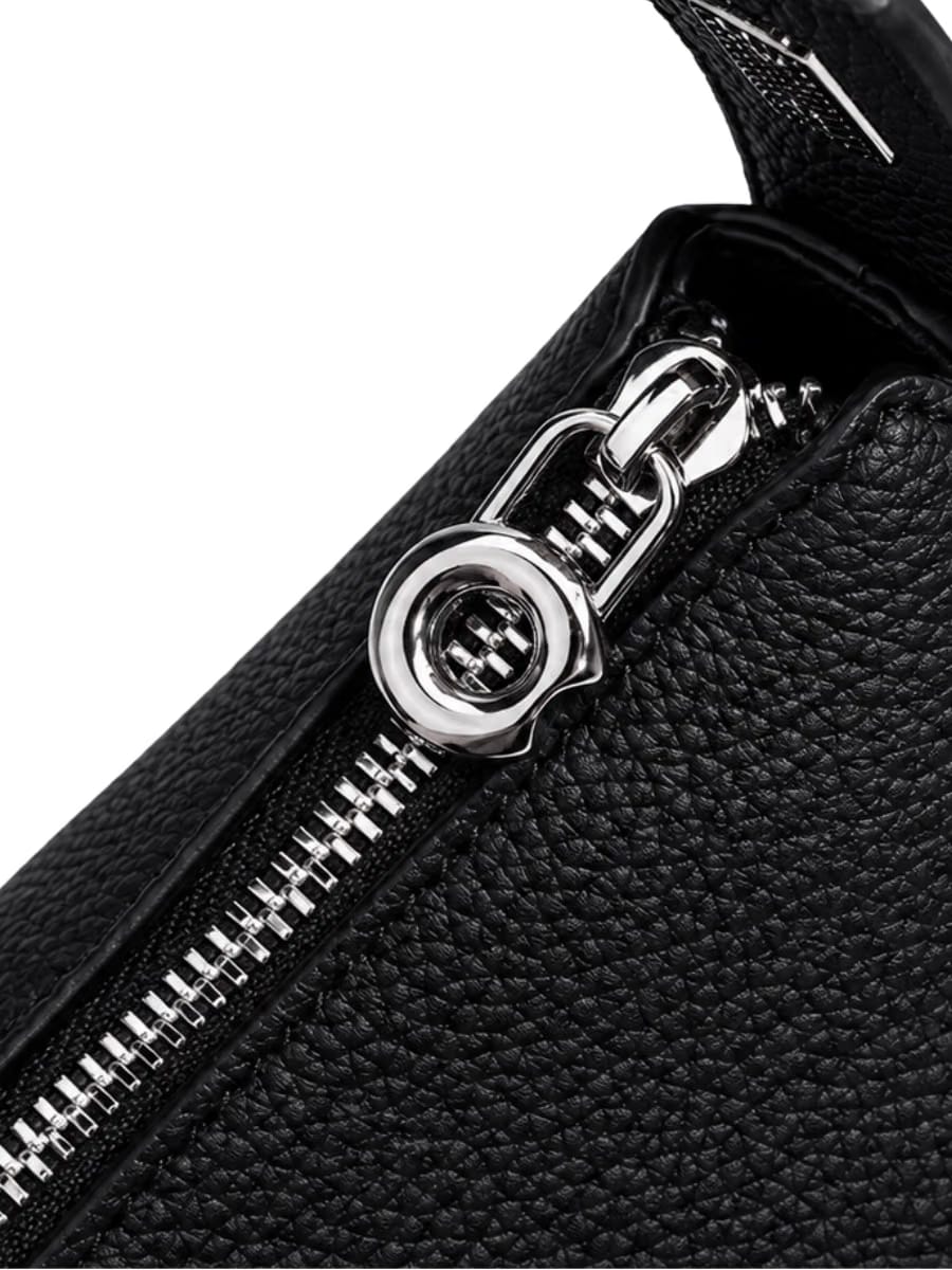 Liora Pebble - Ladies Leather Handbag | Black
