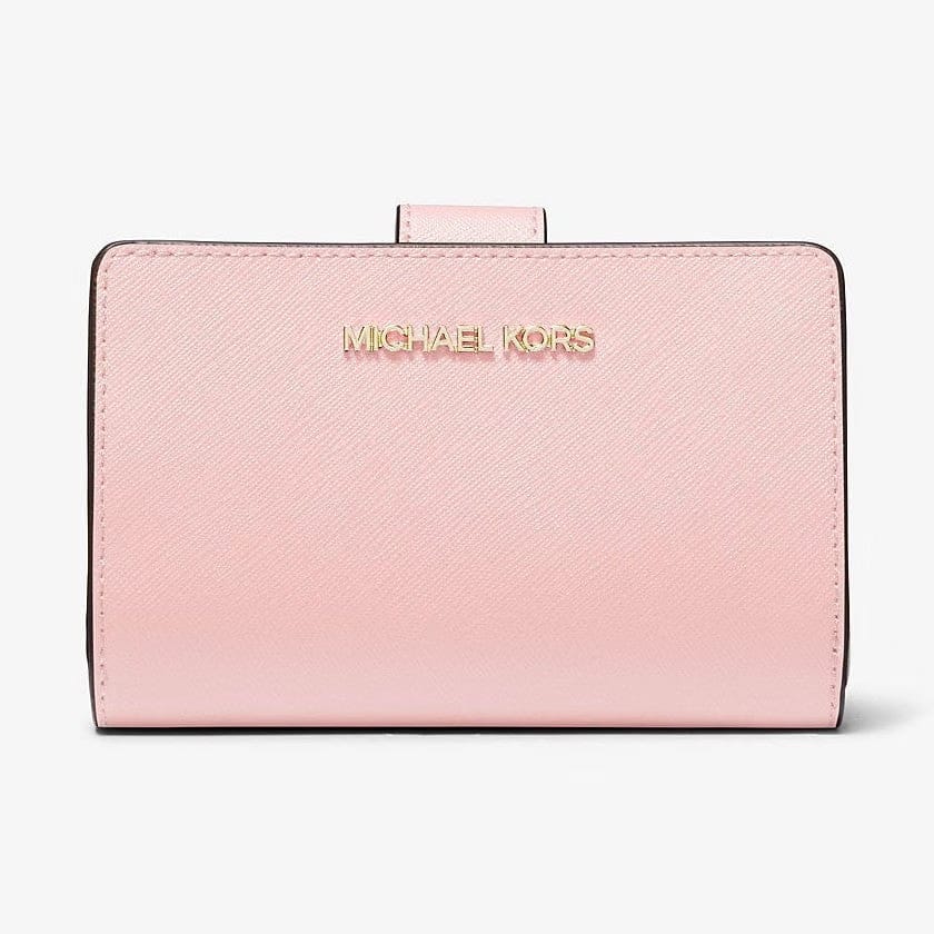 Michael Kors Medium Crossgrain Leather Wallet Powder Blush