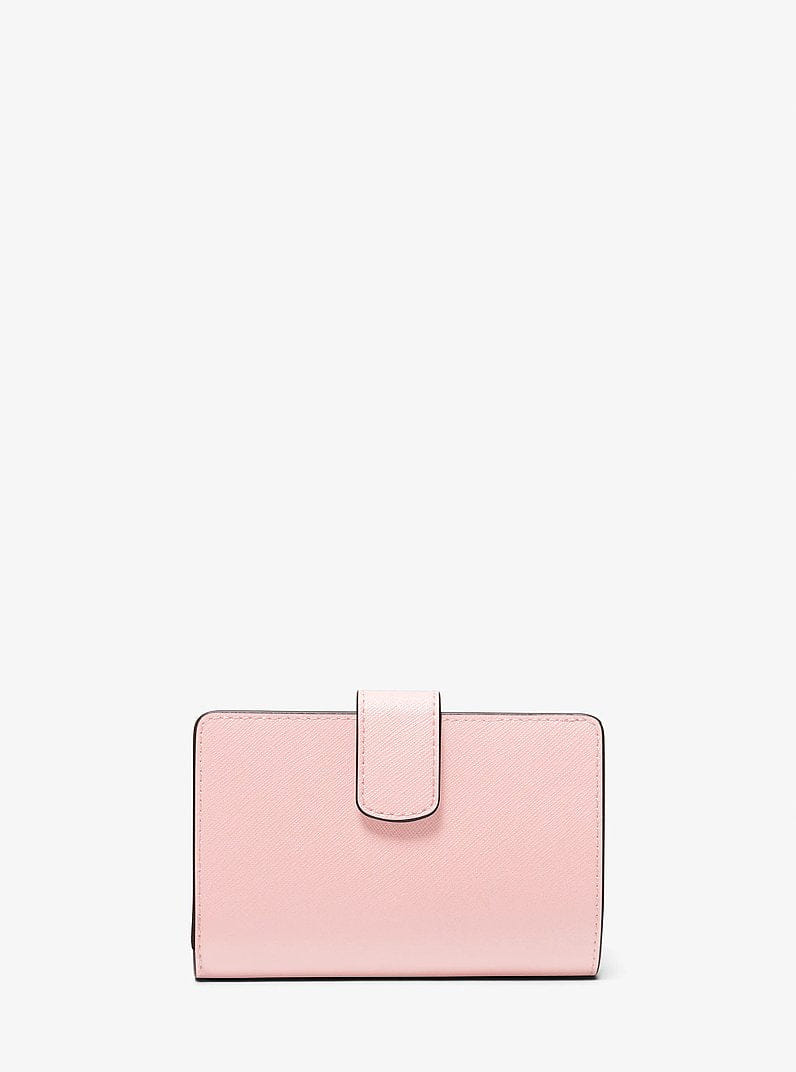 Michael Kors Medium Crossgrain Leather Wallet Powder Blush