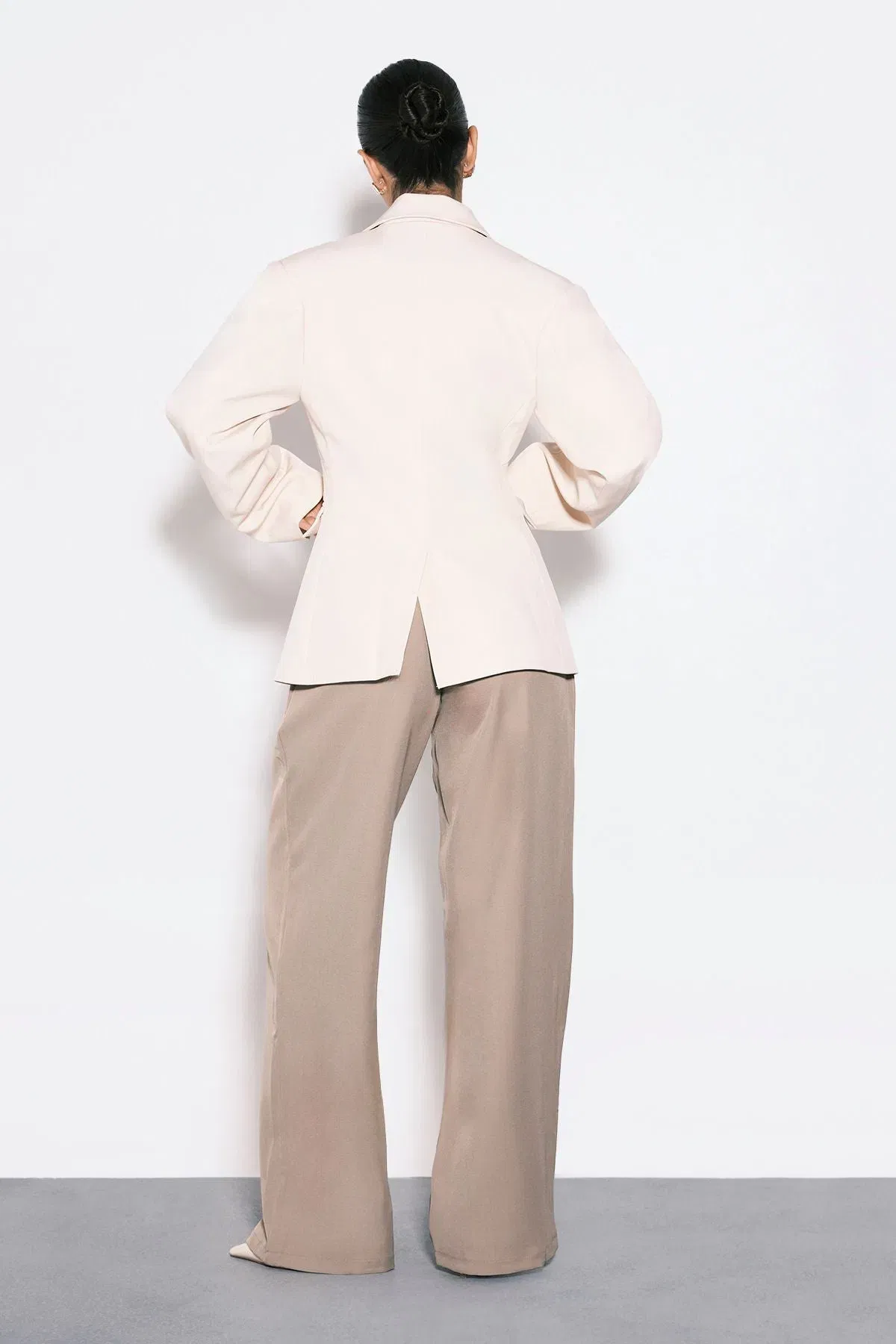 Boohoo Basics Tailored Wide Leg Trouser