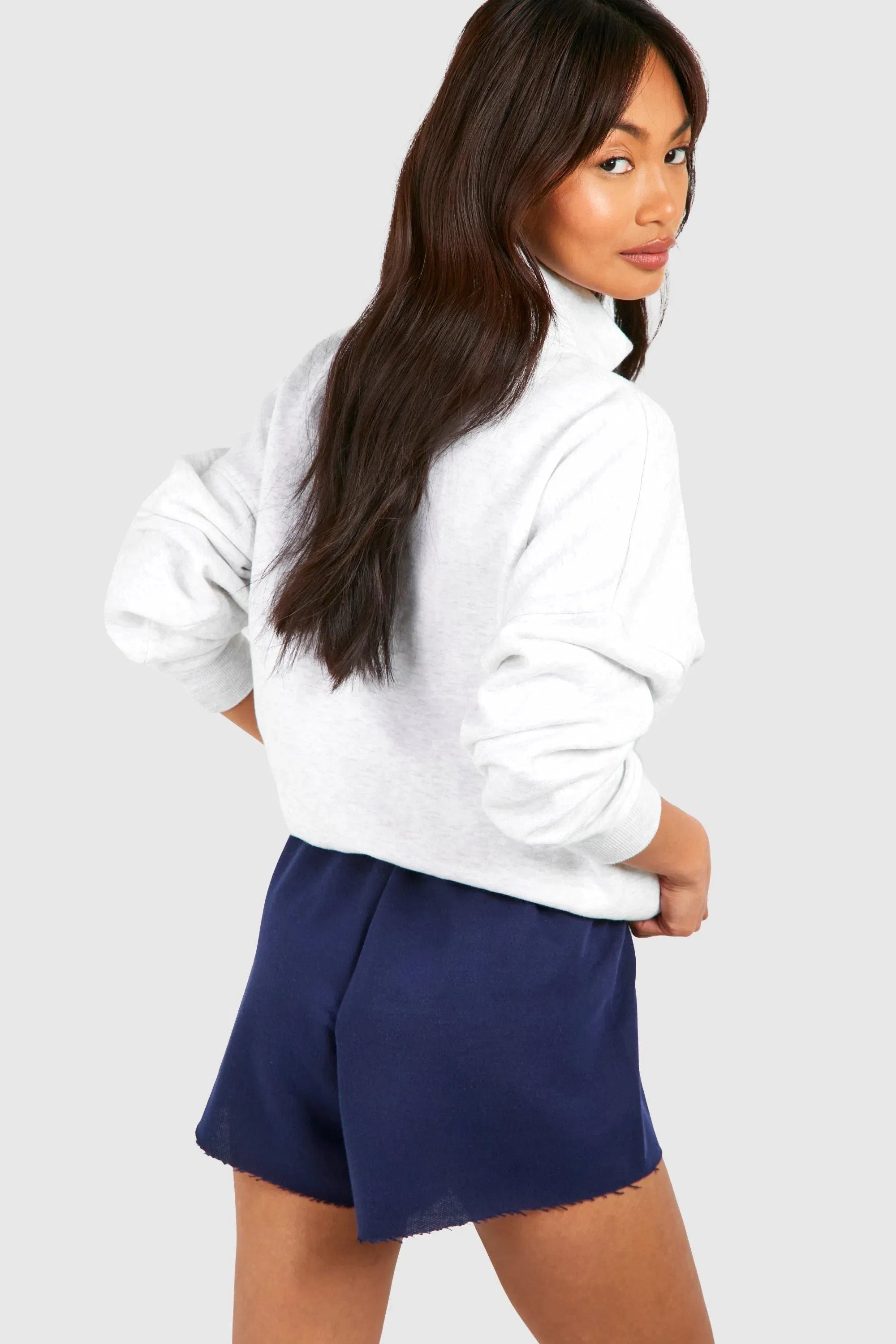 Raw Hem Sweat Shorts