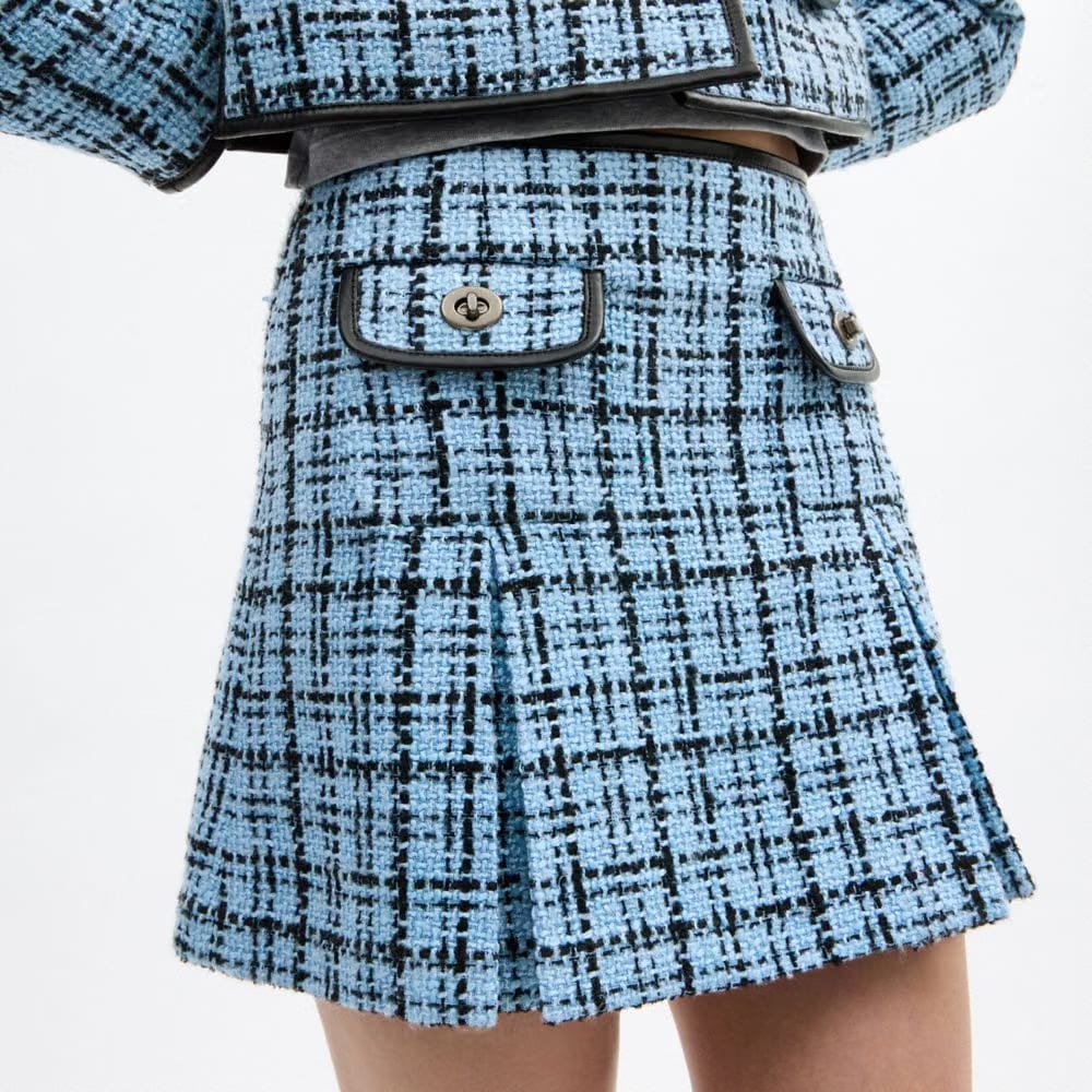 Turnlock Tweed Skirt
