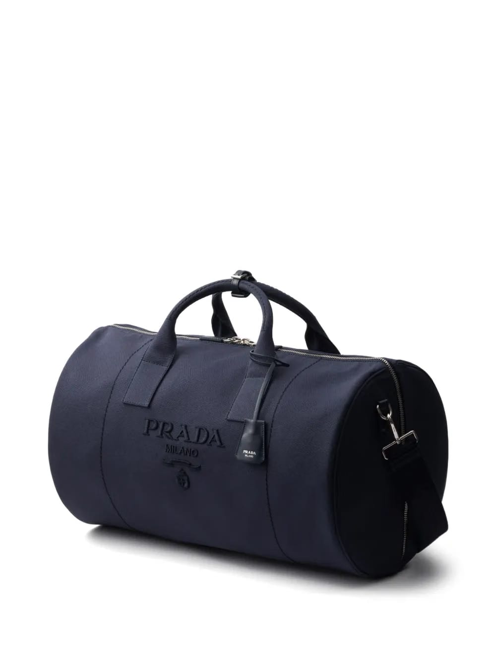 logo-embossed bag