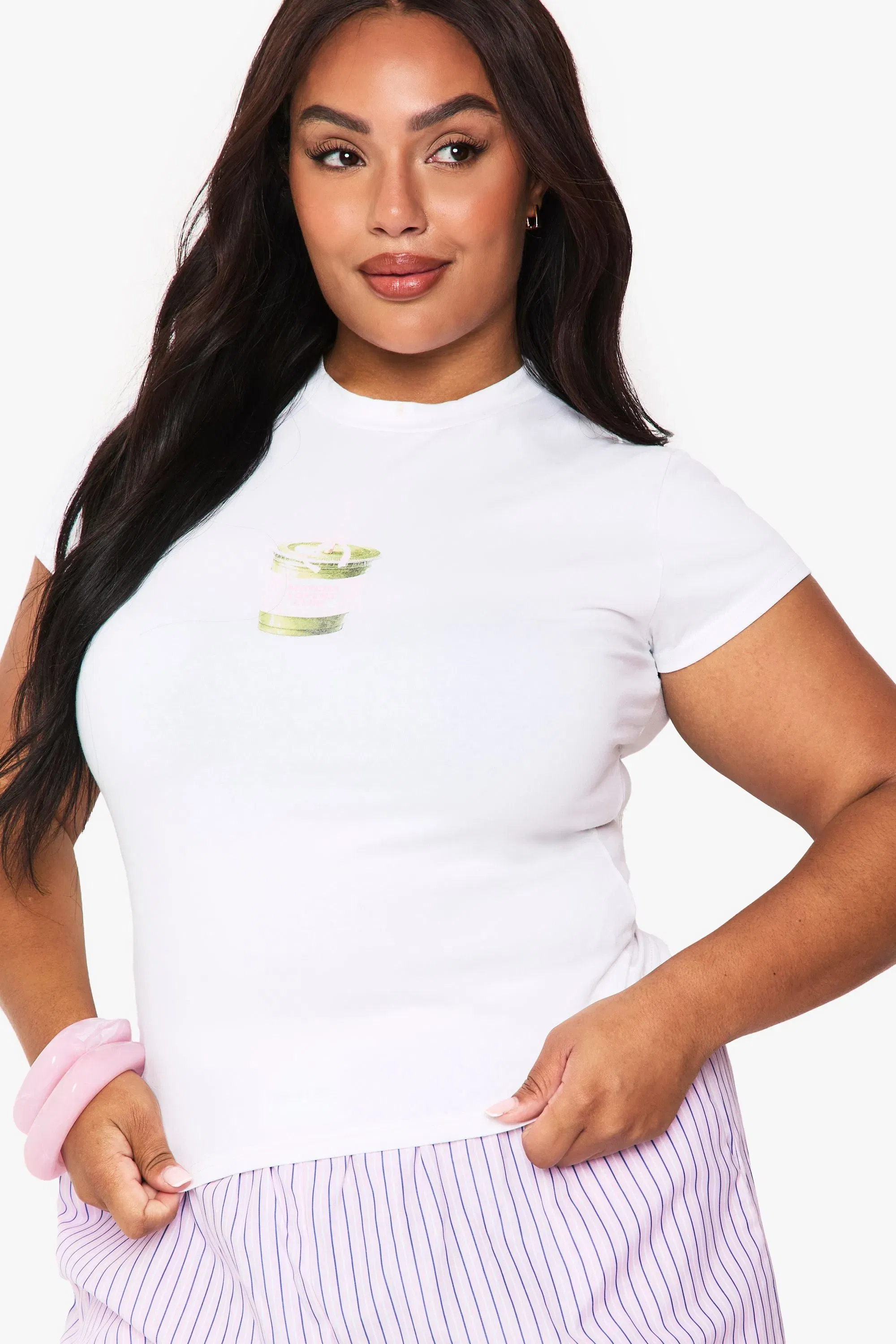 Plus Matcha Lovers Club Fitted T-Shirt